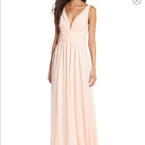 Lulu’s Blush Chiffon Gown